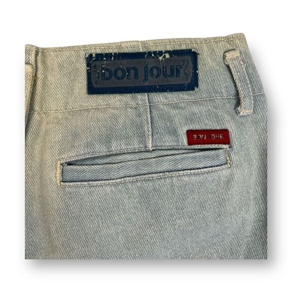 Bon Jour Vintage High Waisted Pleated Jeans Size 9/10 - Picture 2 of 10